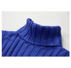 Gafeng 남성용 터틀넥 스웨터 겨울 두꺼운 립 니트 루즈핏 청키 열 케이블 풀오버 니트웨어