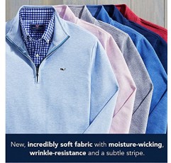 Vineyard Vines 남성용 솔트워터 쿼터 지퍼 풀오버 ​​스웨터