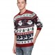 남자 크리스마스 루돌프 순록 휴일 축제 니트 스웨터 카디건 귀여운 추악한 풀오버 점퍼
