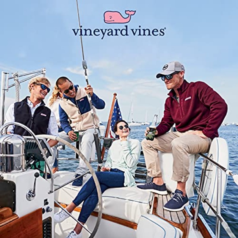 vineyard vines 남성 대학생 셰프 셔츠 1/4 지퍼 풀오버