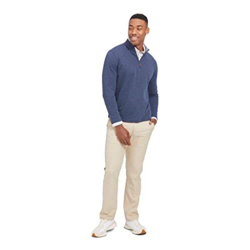 Mizzen+Main 남성용 경량 울트라 소프트 쿼터 지퍼 풀오버 ​​- 페어웨이 컬렉션