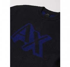 A|X ARMANI EXCHANGE 남성용 3D Axe 로고 스웨터