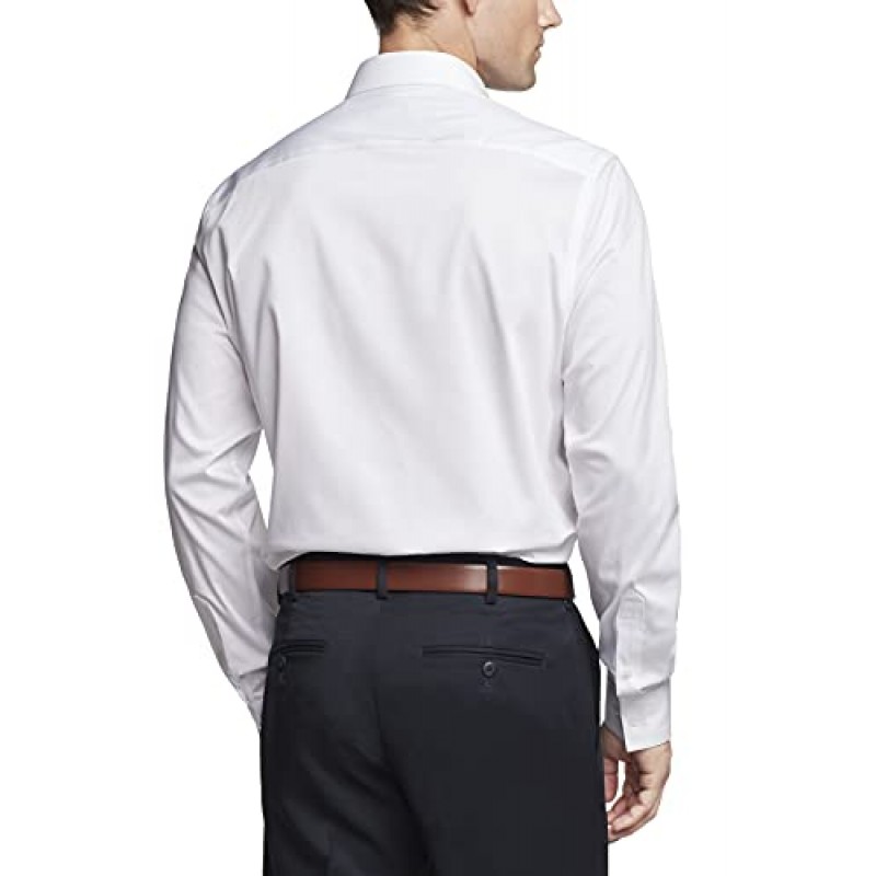 Van Heusen 남성 드레스 셔츠 레귤러핏 울트라 링클 프리 플렉스 칼라 스트레치