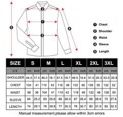 DiBanGu 남성 드레스 셔츠,긴팔 캐주얼 버튼다운 셔츠 페이즐리 레귤러핏 셔츠 비즈니스 파티