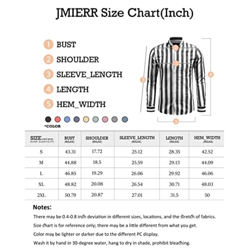 JMIERR 남성 코튼 린넨 셔츠 여름 캐주얼 긴팔 밴드 칼라 버튼 다운 비치 셔츠