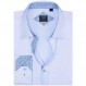 Alimens & Gentle 남성용 드레스 셔츠 긴 소매 주름 방지 버튼 다운 비즈니스 정장 셔츠, 색상: Flex-Blue&Blue Rhombus, 사이즈: XX-Large Tall
