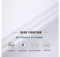 GEEK LIGHTING 남성 드레스 셔츠 레귤러핏 긴 소매 스트레치 비즈니스 버튼 다운 드레스 셔츠 포켓 포함