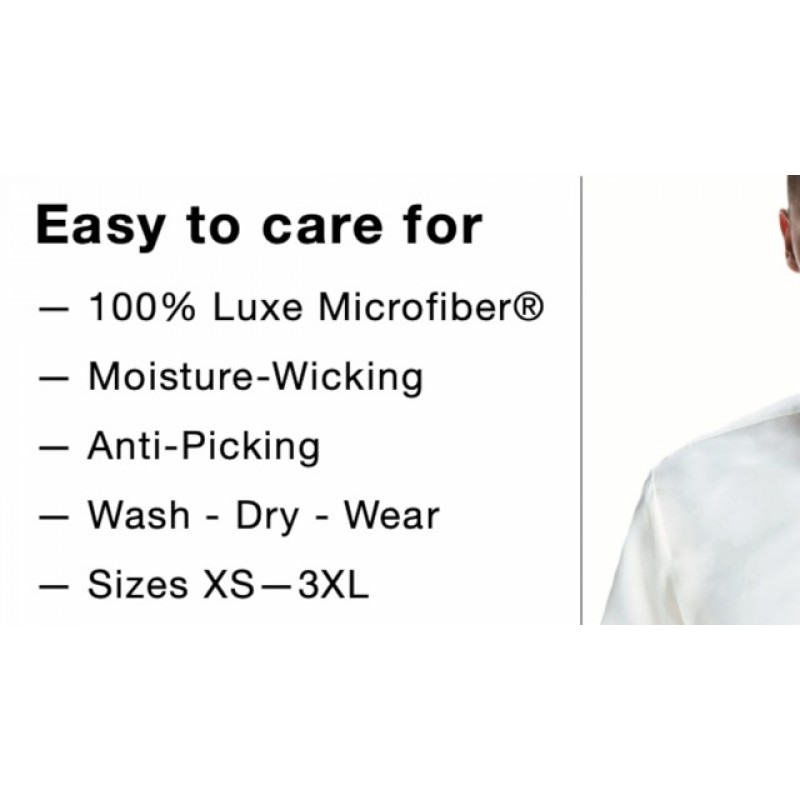 Luxe Microfibre® 남성용 핏 드레스 셔츠, 턱시도 셔츠