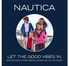 Nautica 젊은 남성 유니폼 긴 소매 스트레치 옥스포드 셔츠