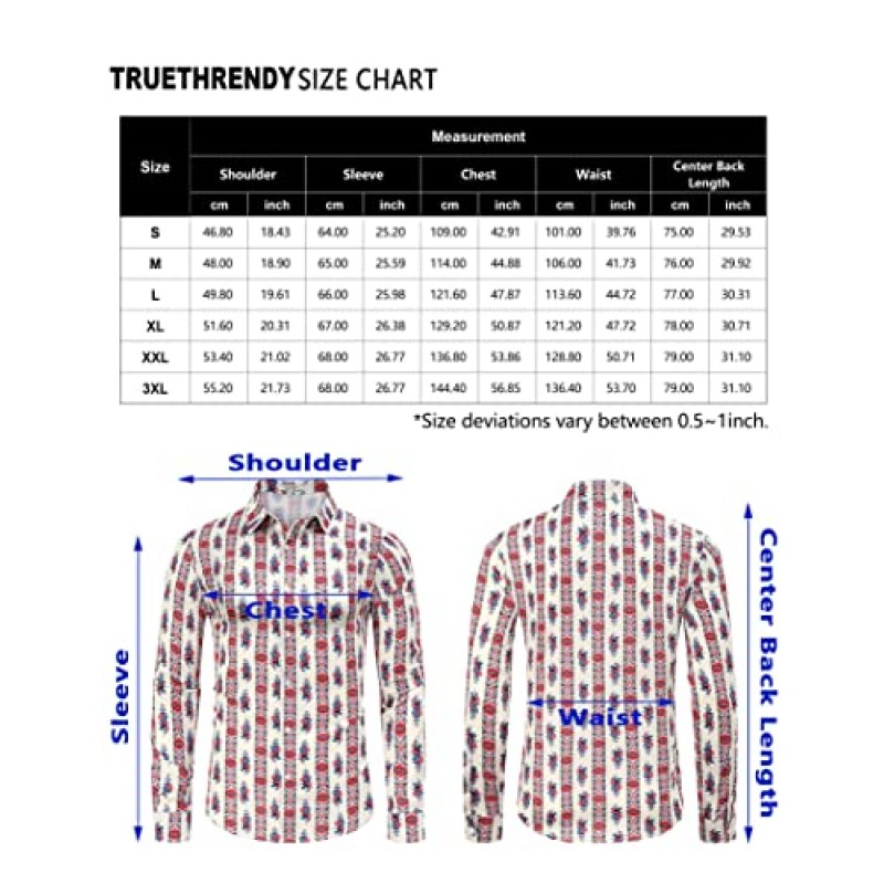 TURETRENDY 남성용 꽃 자카드 드레스 셔츠 긴 소매 버튼 다운 셔츠, 웨딩 파티 댄스 파티 용 포켓 럭셔리