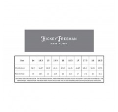 Hickey Freeman 남성 컨템포러리 핏 긴소매 드레스 셔츠