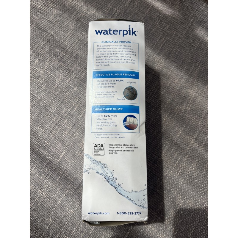 ‎재고 있음 waterpik 미국 버전 Cleanbi 무선 물 Flosser 휴대용 화이트 WF-02, 배터리 버전