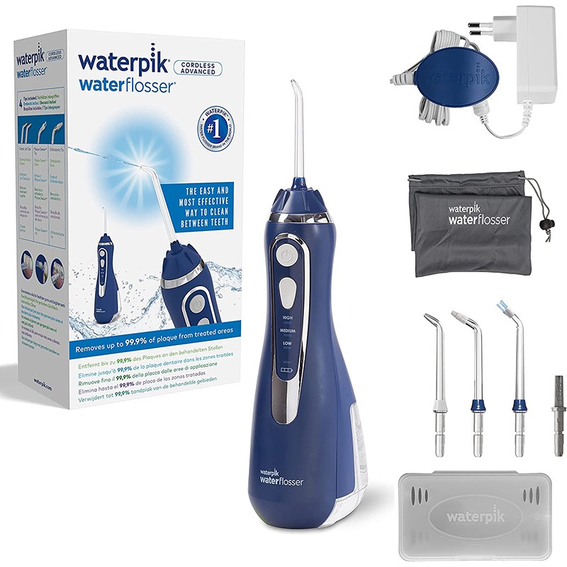 재고 있음 Waterpik 가정용 치과 flosser 무선 물 flosser WP560/562/563 전압 변압기 없음