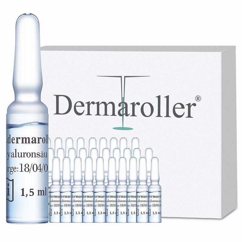 독일 수입 Dermaroller 히알루 론산 앰플 마스크 수분 공급 보습 에센스 니코틴 아미드는 여드름을 희석시킵니다.