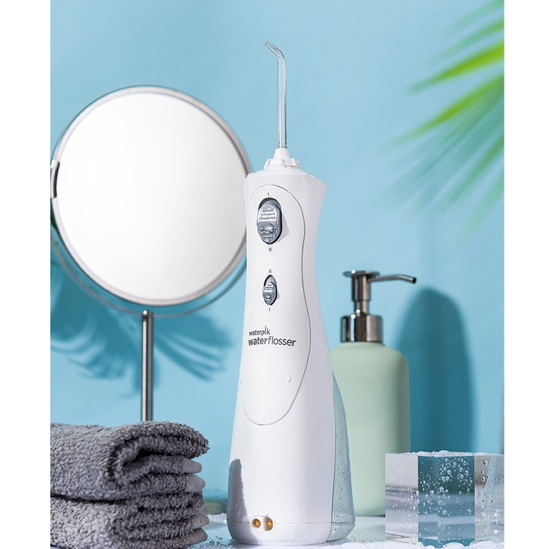 Lin s~Surprise 무료 배송丨waterpik 휴대용 물 flosser 전동 치아 린서 치아 청소기 작은 흰색 돼지