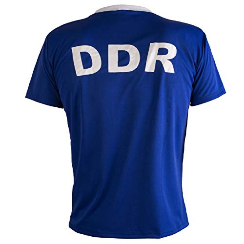 동독 DDR 1970년대 레트로 축구 셔츠 남성용 탑