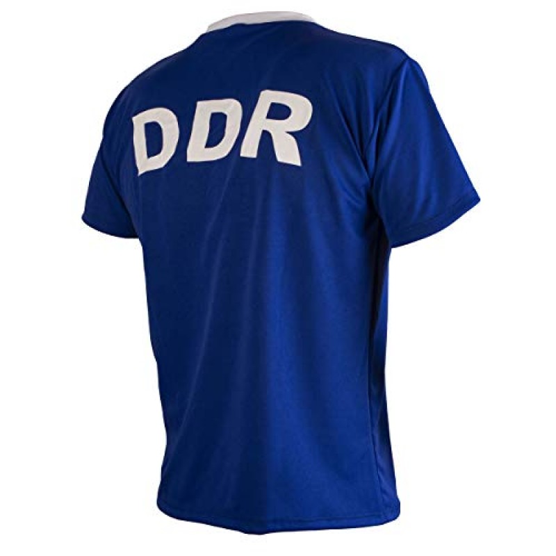 동독 DDR 1970년대 레트로 축구 셔츠 남성용 탑