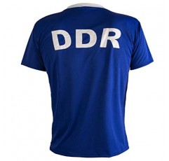 동독 DDR 1970년대 레트로 축구 셔츠 남성용 탑
