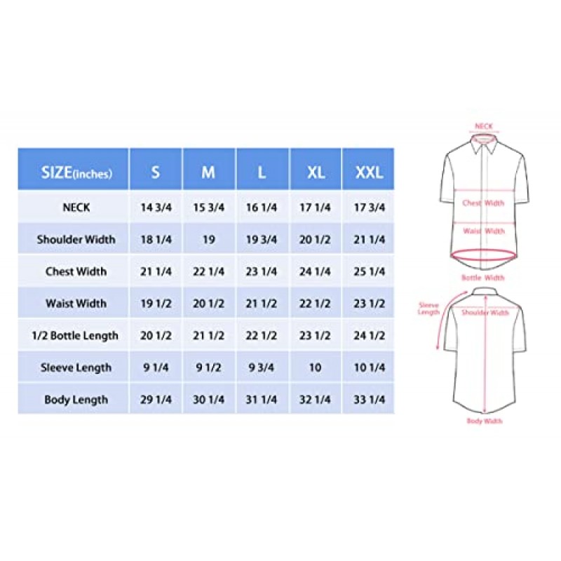 Telotol 남성 프린트 드레스 셔츠 반팔 레귤러 핏 캐주얼 버튼 다운 셔츠 포켓 포함