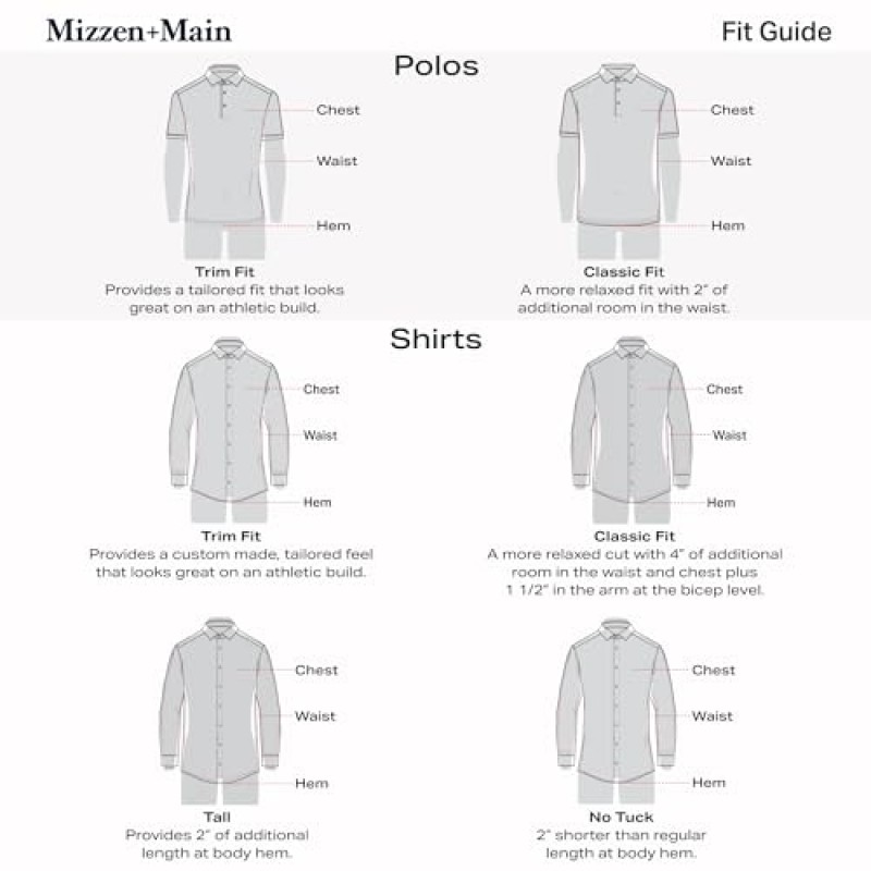 Mizzen+Main Leeward 주름 방지, 긴 소매 퍼포먼스 남성용 드레스 셔츠, 4방향 스트레치, 클래식 핏