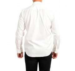 휴고보스 남성 에메로 스트레이트핏 화이트 긴 소매 버튼다운 캐주얼 셔츠 US L IT 52