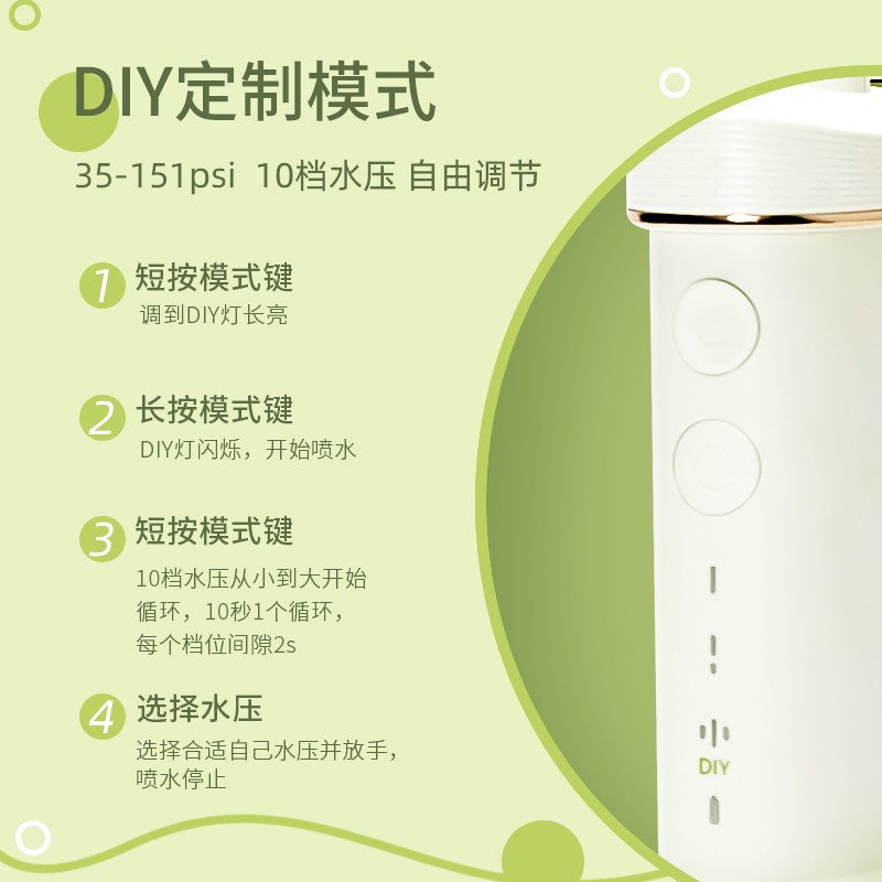 MiMO 포켓 치아 린서 휴대용 전기 물 flosser 성인 미니 치아 클리너 치아 린서 구강 청소 플래그