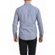 휴고 보스 남성 Rikki_53" 슬림핏 기하학 프린트 캐주얼 버튼다운 셔츠 US XL IT 54 블루