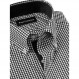 Paul Fredrick 남성 슬림핏 논아이론 코튼 체크 드레스 셔츠