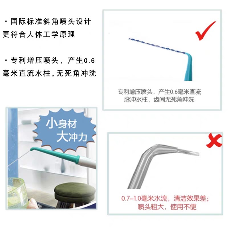 충치 린서, 수도꼭지, 치아 청소 및 치실용 가정용 스프레이 물, 교정용 물 치실, 사랑니 구강 세정기
