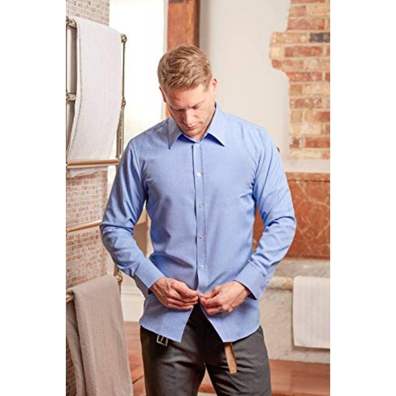 NanoDri 남성용 올오버 땀 방지 드레스 셔츠