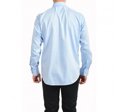 휴고 보스 남성 고란 레귤러핏 블루 드레스 버튼 다운 셔츠 미국 15.75 IT 40
