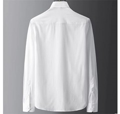 MJWDP 남성용 긴팔 셔츠 윗부분 인치 셔츠 남성 캐주얼 셔츠 비즈니스 정장 (색상 : D, 사이즈 : L)