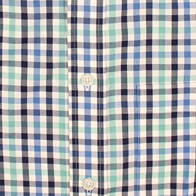 Cremieux 이지케어 남성용 긴소매 셔츠, 매우 부드러운 면 텐셀 리오셀 혼방 원단 - 레귤러 사이즈
