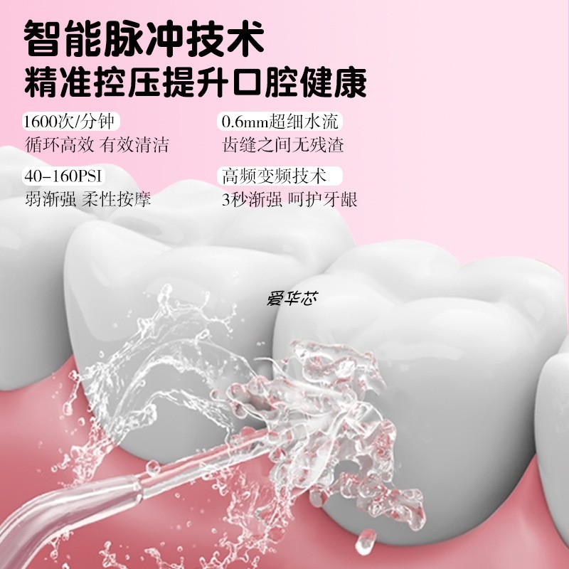 휴대용 치아 세정기, 가정 여행용 충전식 치아 세정제, 교정용 특수 전동 치아 세정제