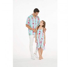 어울리는 아버지 딸 하와이안 루아우 크루즈 의상 셔츠 드레스 다양한 패턴
