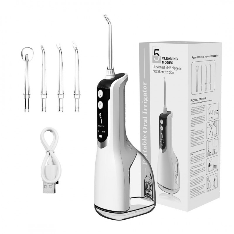 가정용 치과 기기 휴대용 치실 구강 청소 물 전기 치아 청소 물 치열 교정 irrigator 스톤