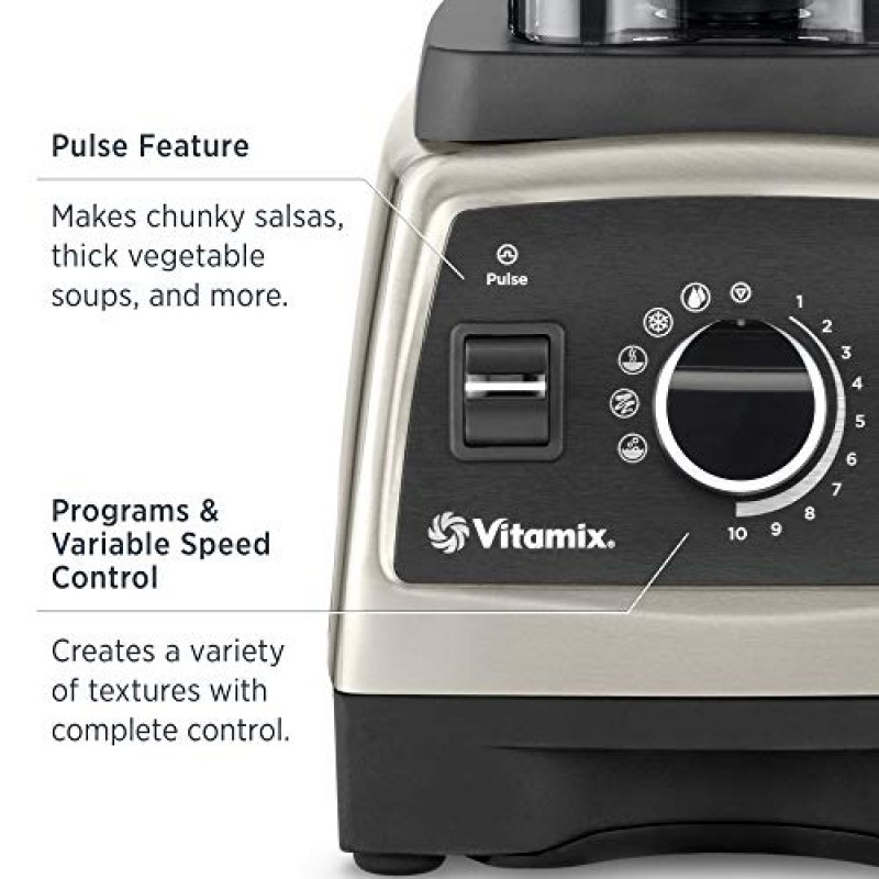 Vitamix, 펄 그레이, 시리즈 750 블렌더, 전문가 등급, 64온스 로우 프로파일 컨테이너