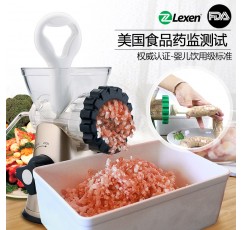 Lexen 수동 고기 분쇄기 고기 분쇄기 요리 기계 다기능 믹서 주방 가정용 소시지 채우는 기계