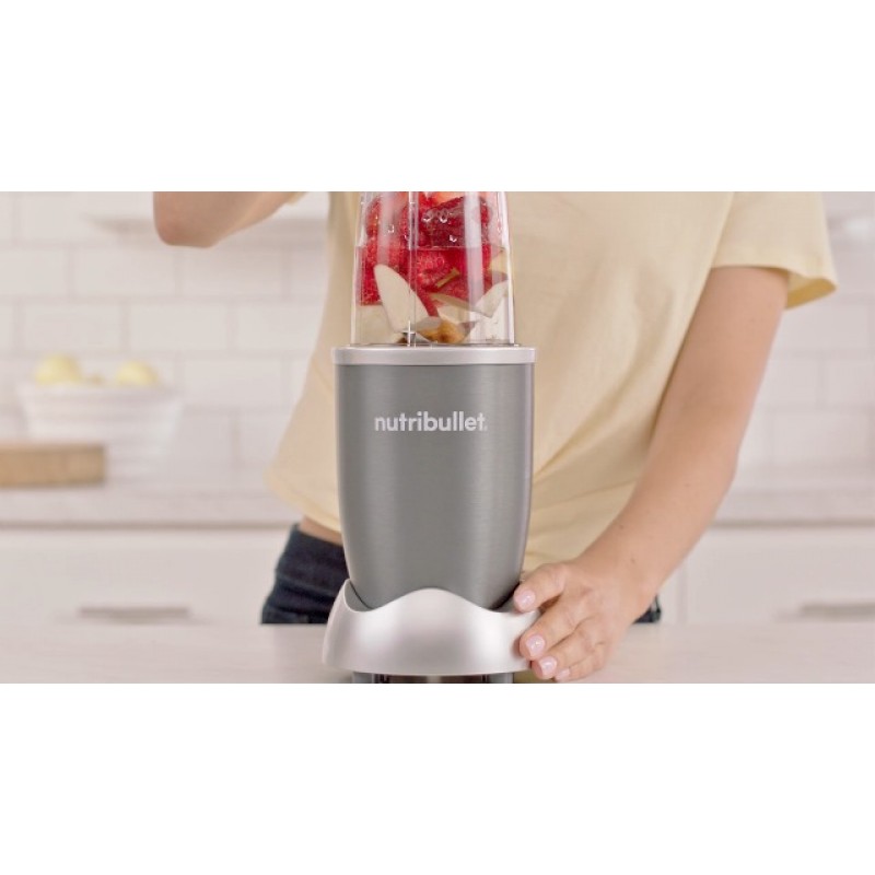 셰이크, 스무디, 음식 준비 및 냉동 블렌딩용 nutribullet 개인 블렌더, 24온스, 600와트, 회색, (NBR-0601)