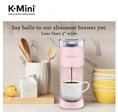 Keurig K-Mini 1인용 K-컵 포드 커피 메이커, 더스티 로즈, 6~12oz. 양조 크기