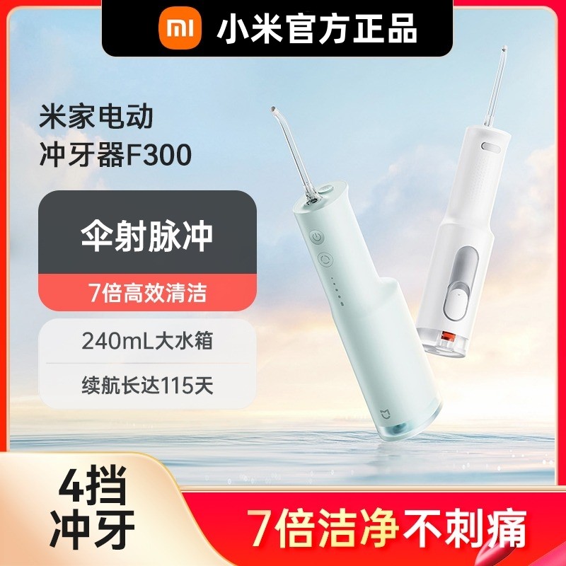 Xiaomi Mijia 전동 치아 Flosser F300 홈 휴대용 물 Flosser 구강 클리너 치아 클리너