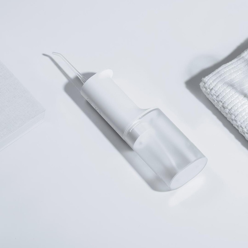 Xiaomi Mijia 전기 치과 flosser 가정용 치과 flosser 치아 사이의 치아를 청소하는 휴대용 물 flosser 원래 노즐