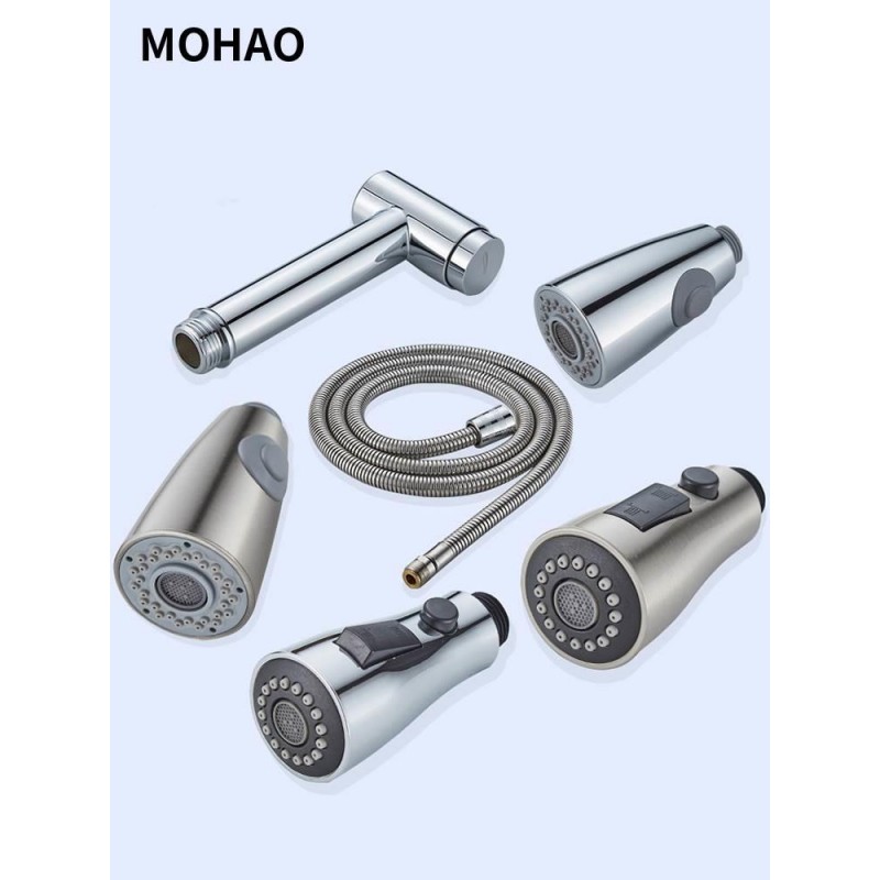 풀 아웃 분지 수도꼭지 액세서리 노즐 소형 샤워 노즐 핸드 헬드 2 기능 워터 노즐 주방 싱크대