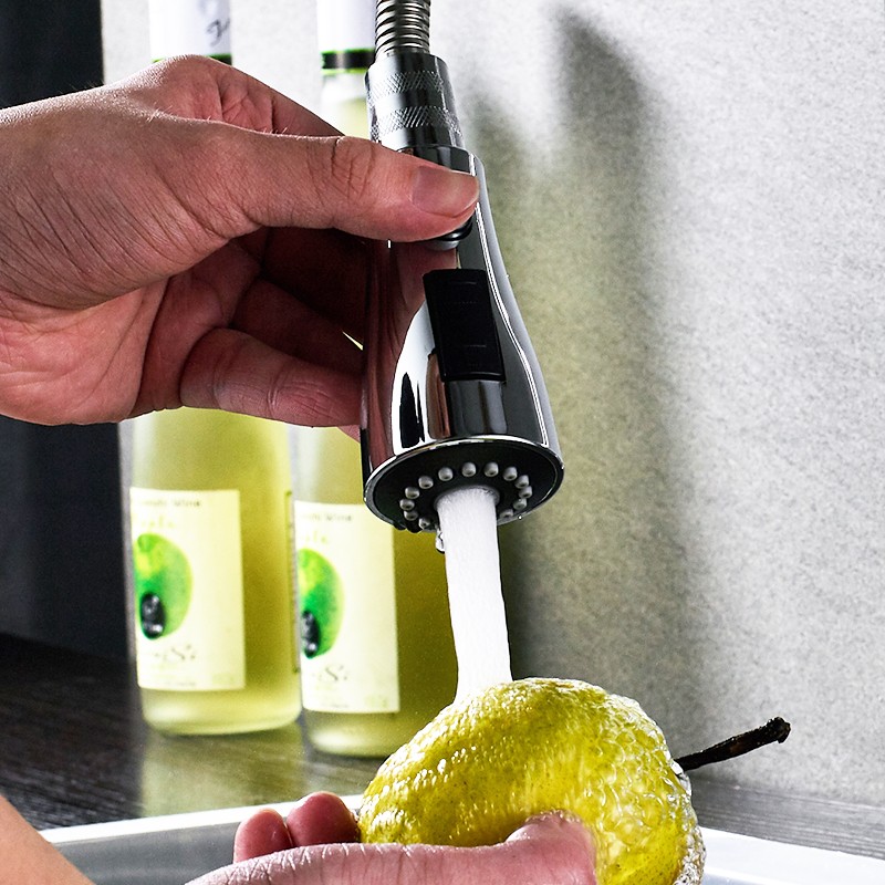 풀 아웃 분지 수도꼭지 액세서리 노즐 소형 샤워 노즐 핸드 헬드 2 기능 워터 노즐 주방 싱크대