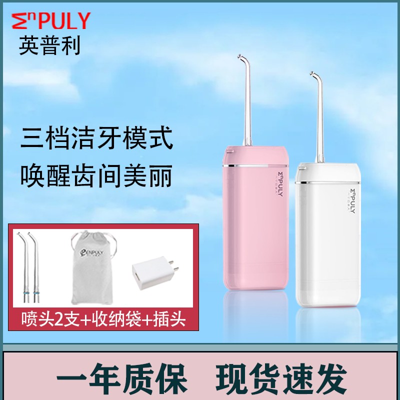 Xiaomi Youpin Inpri 미니 전기 치과 플러시 휴대용 물 flosser 치열 교정 노즐 치주 가방 노즐