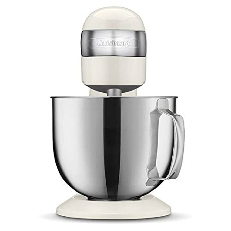 Cuisinart SM-50CRM Precision Master 5.5쿼트 12단 스탠드 믹서, 믹싱볼, 셰프용 거품기, 플랫 믹싱 패들, 반죽 후크, 스플래시 가드(푸어 스파우트, 코코넛 크림 포함)