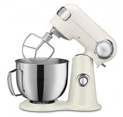 Cuisinart SM-50CRM Precision Master 5.5쿼트 12단 스탠드 믹서, 믹싱볼, 셰프용 거품기, 플랫 믹싱 패들, 반죽 후크, 스플래시 가드(푸어 스파우트, 코코넛 크림 포함)