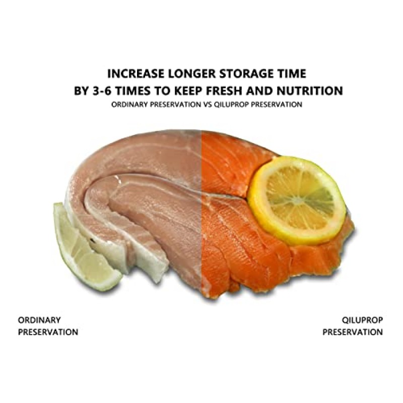 Qiluprop 진공 식품 실러 가방 100 카운트 쿼트 크기 8