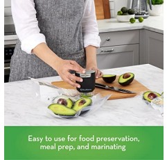 FoodSaver FS2160 다용도 휴대용 진공 실러 및 마리네이터 및 재사용 가능한 갤런 진공 지퍼 백, FoodSaver 휴대용 진공 실러와 함께 사용, 8개