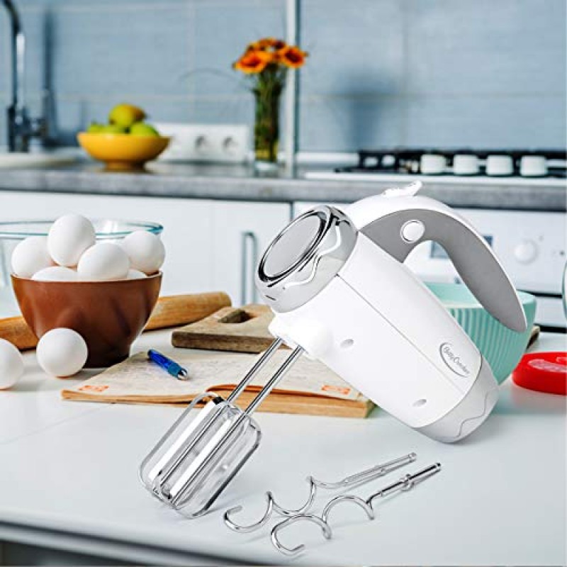 Betty Crocker 7단 파워 업 핸드 믹서, 화이트, BC-2205C